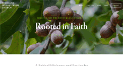 Desktop Screenshot of highlandpresbyterian.org